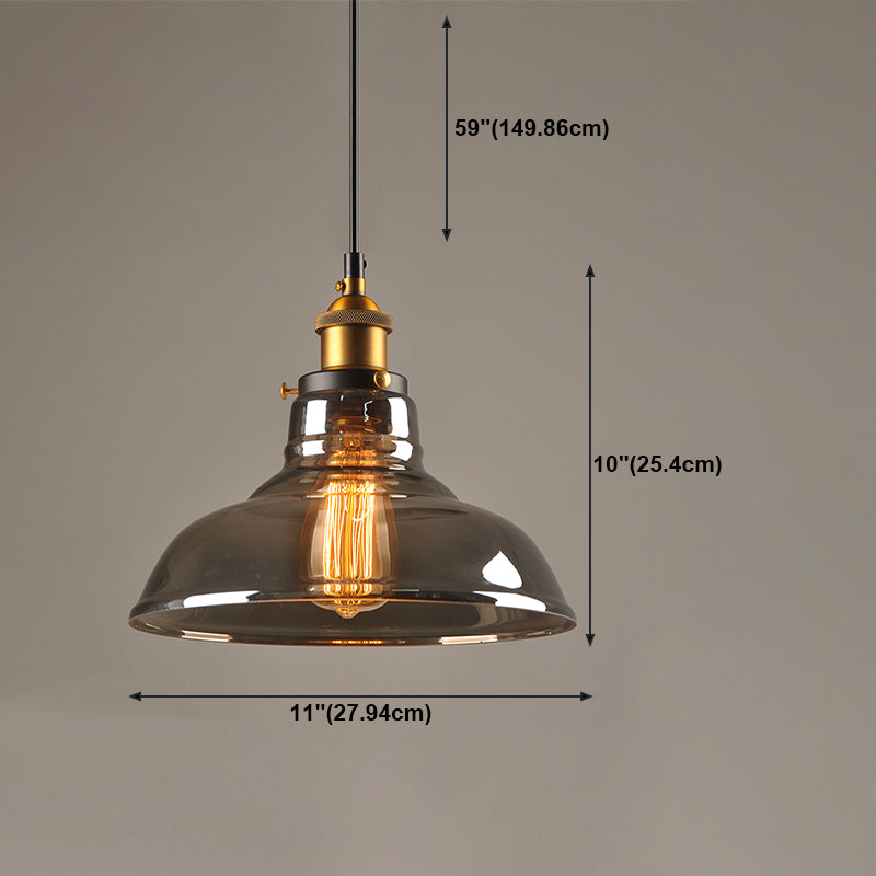 Lámpara colgante geométrica de una sola bomba