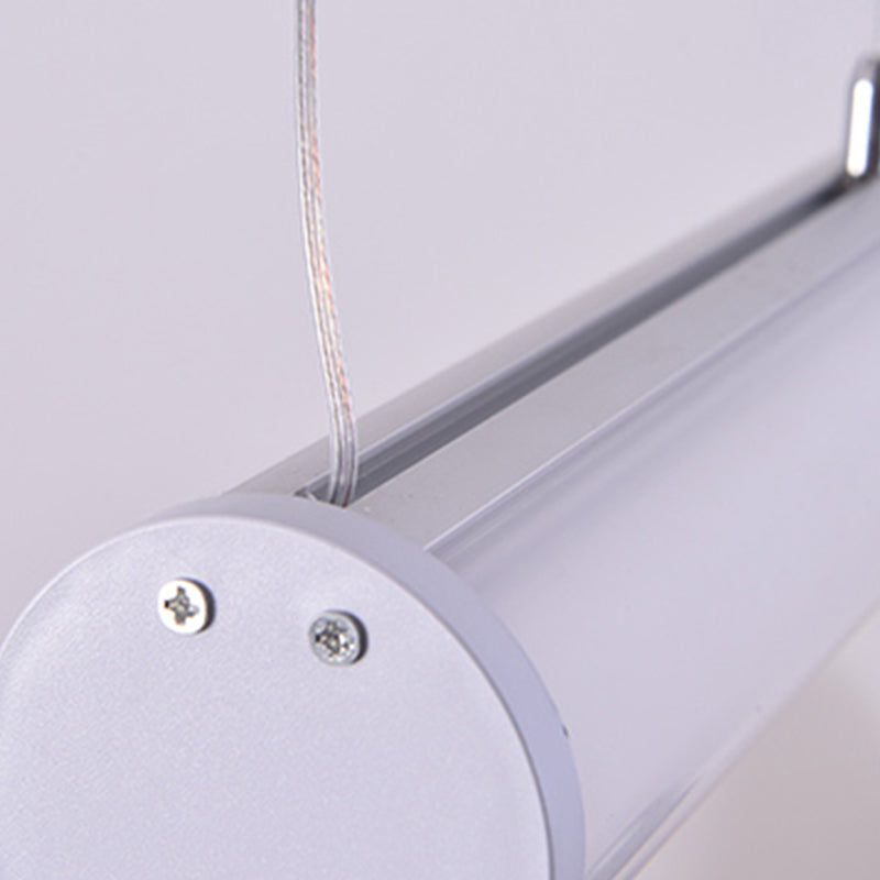 Metal Island Leuchte Einfacher Stil 1-Licht-lineare Hanglampe mit Acrylschatten