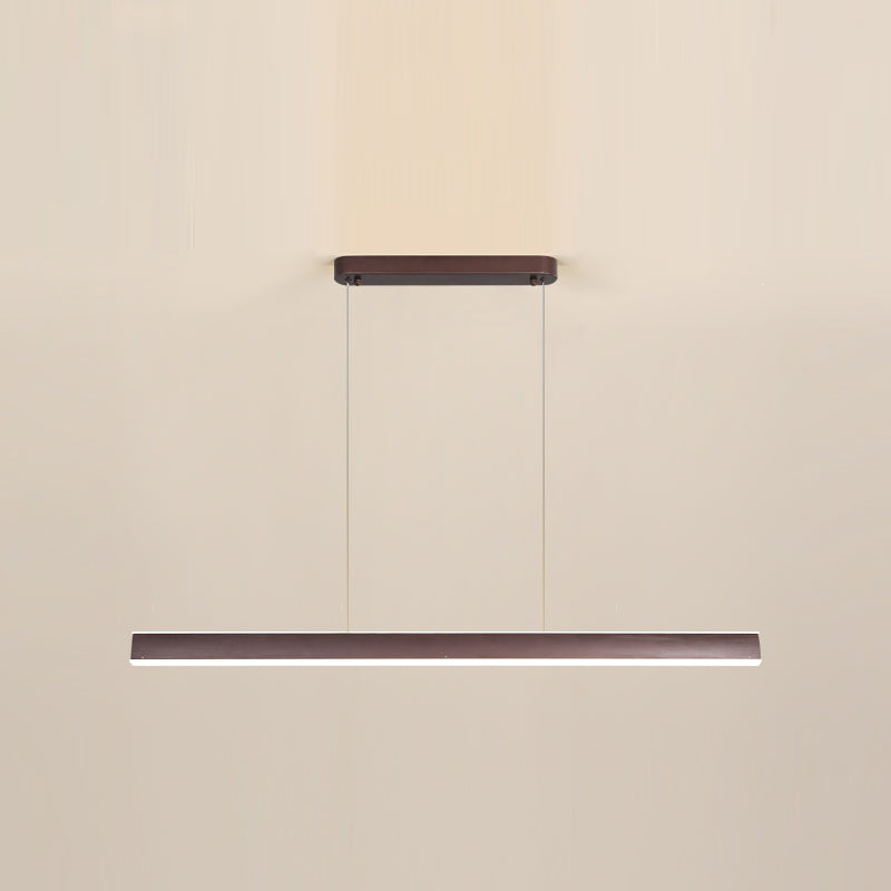 Rechteck Island Leuchte Einfache LED -Restaurant Hängende Lampe mit Acrylschatten