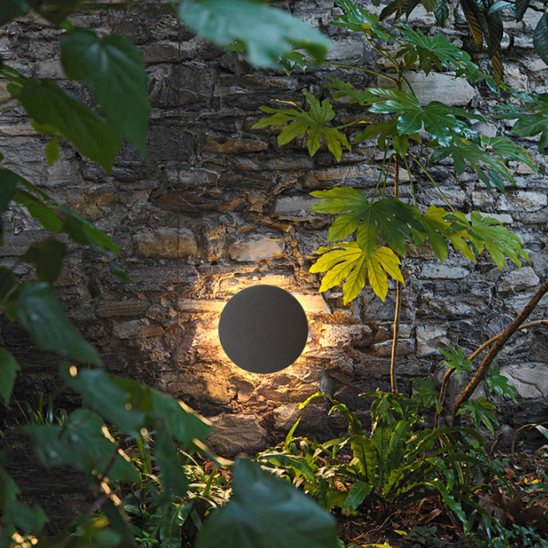 Moderner Stil Zement Wandleuchte runde Form LED -Wandleuchte für draußen