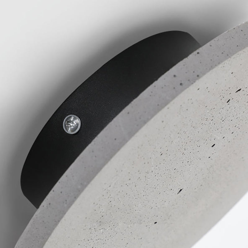 Moderner Stil Zement Wandleuchte runde Form LED -Wandleuchte für draußen