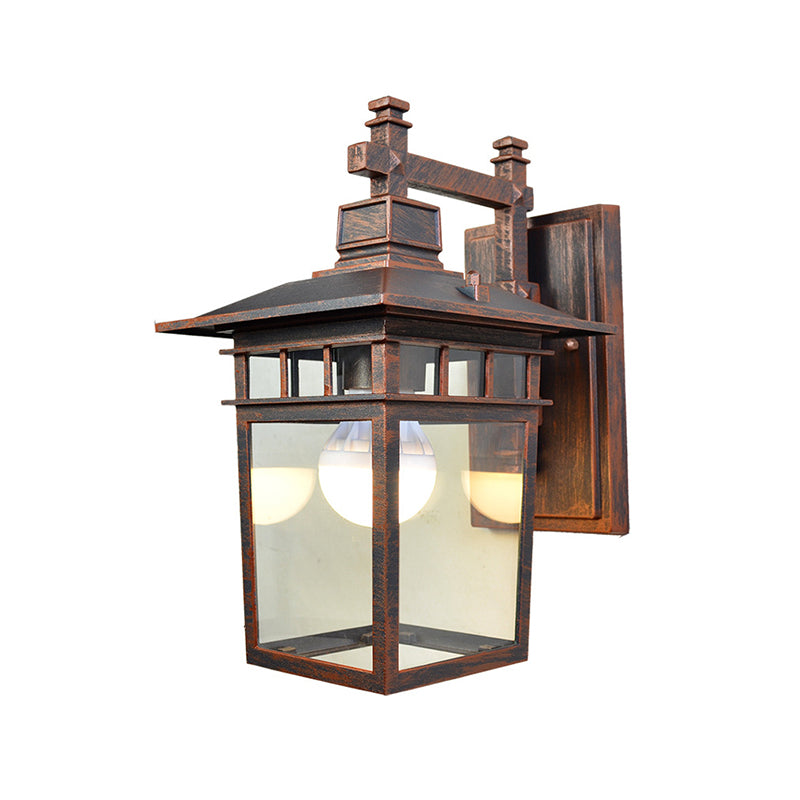 Moderne Aluminium -Wandleuchte Geometrieform 1 Lichtwandleuchten mit Glas für draußen