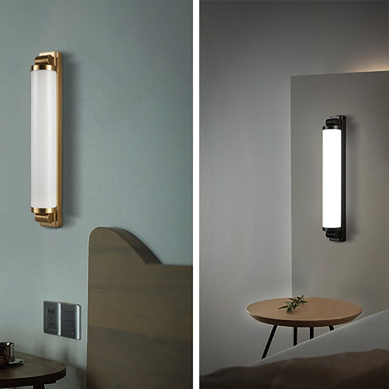 Moderner Stil Metall Wandleuchte geometrische einzelne leichte LED -Wandleuchten für Schlafzimmer