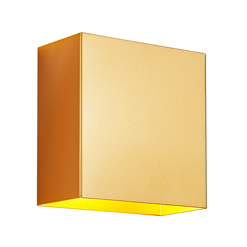 Modern Style Metal Wall Light Geometric 2 Lights Wall Washer for Living Room