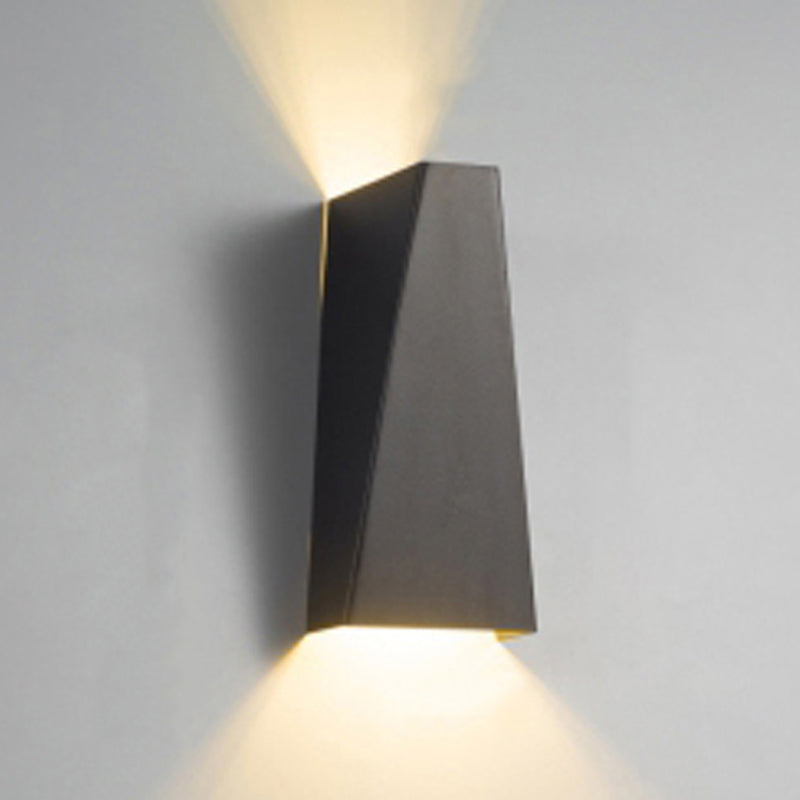 Modern Style Metal Wall Light Geometric 2 Lights Wall Washer for Living Room