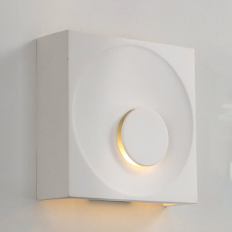 Moderner Stil Zement Wandleuchte quadratische Form Wandleuchte für Wohnzimmer