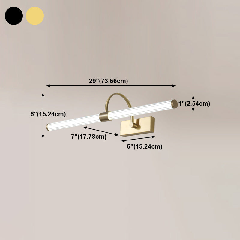 Lampada a specchio cilindro Lampada Minimalista LED LED Apparecchiatura da parete del bagno