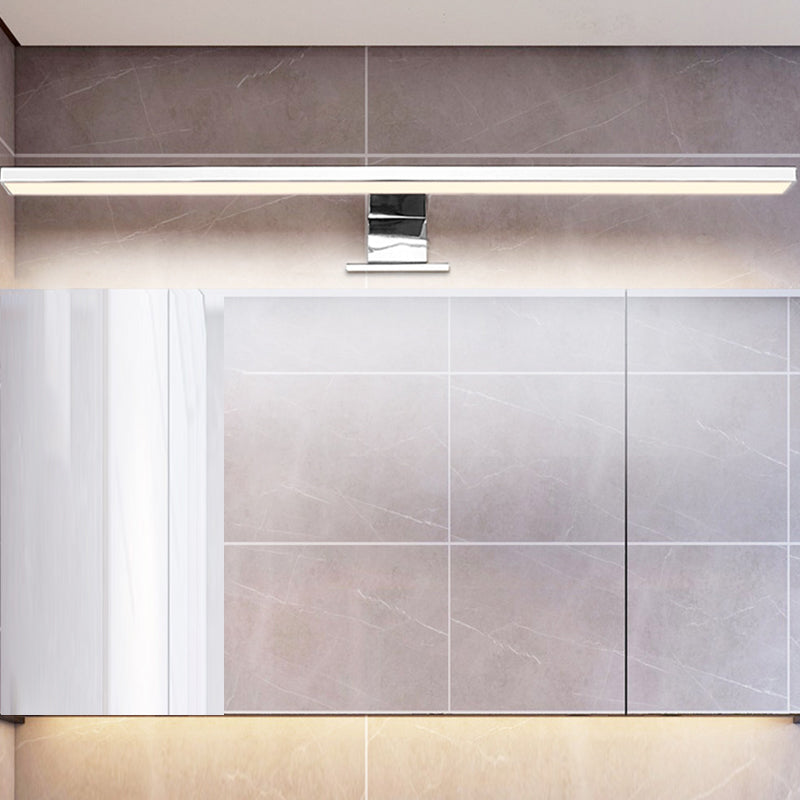 Sliver Linear Mirror Light Fixture Minimalist LED Metal Wall Lighting Fixture