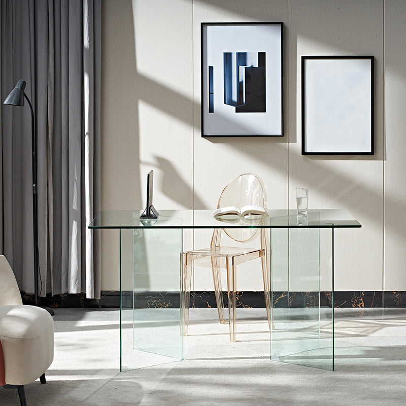 Modern Style Dinner Room Table Glass Dining Table for Home Use