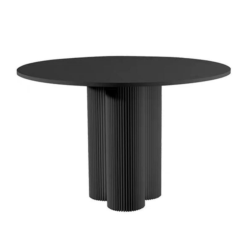 Ronde eettafel Moderne eettafel met drie voetstukbasis voor eetkamer