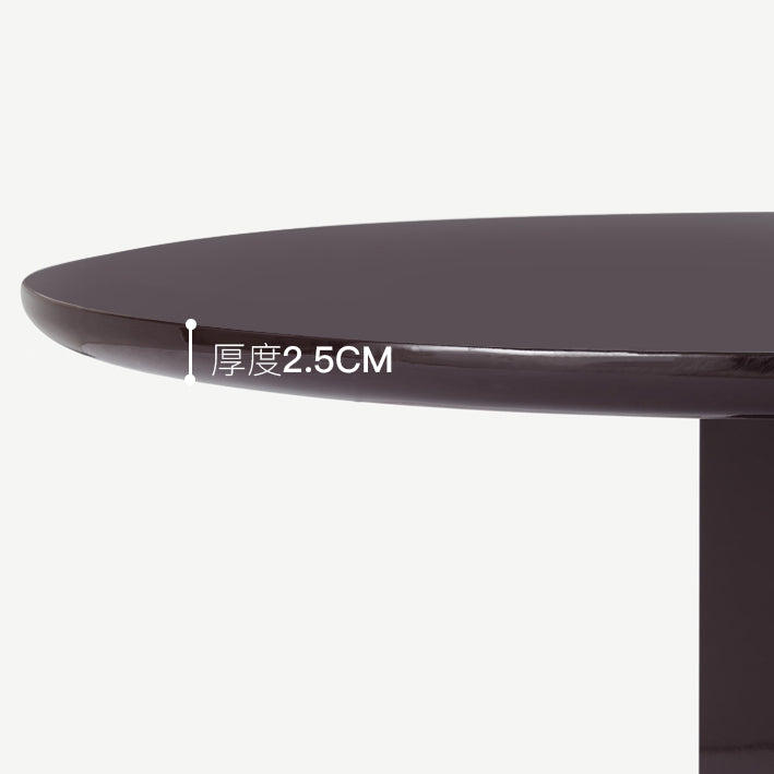 Moderne binnenhouttafel voor restaurant ovale eettafel met dubbele voetstukbasis