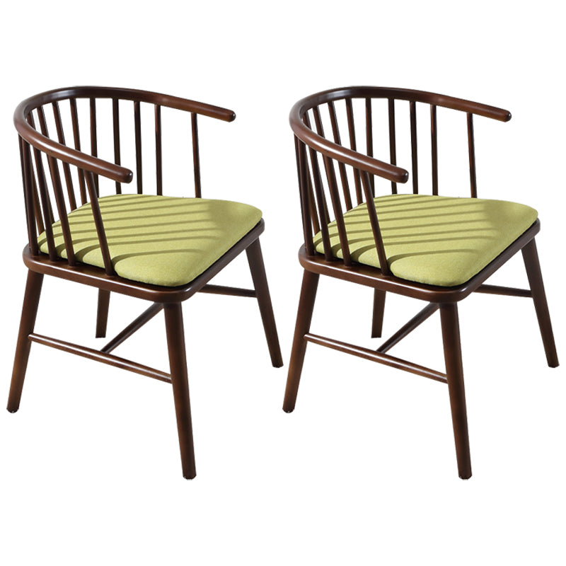 Restaurant contemporain dinant la chaise de salle à manger arrière en bois de chaise de bras