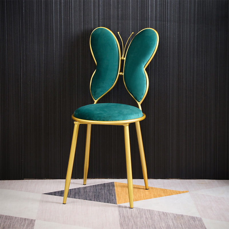 Chaises latérales de salle à manger à dos ouvert de style scandinave Chaises latérales tapissées