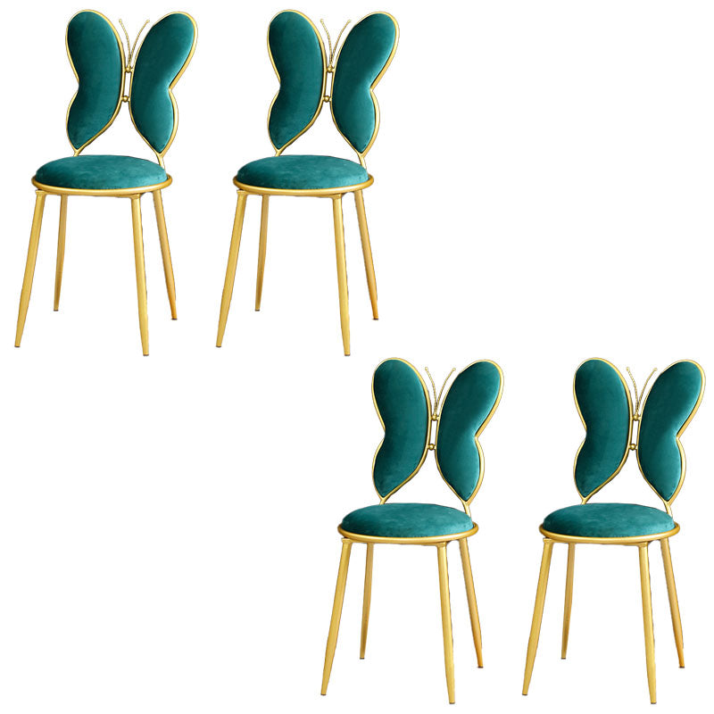 Chaises latérales de salle à manger à dos ouvert de style scandinave Chaises latérales tapissées