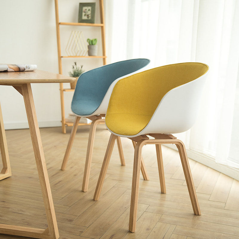 Design minimalista sedia da pranzo in plastica in plastica sedia da pranzo solido