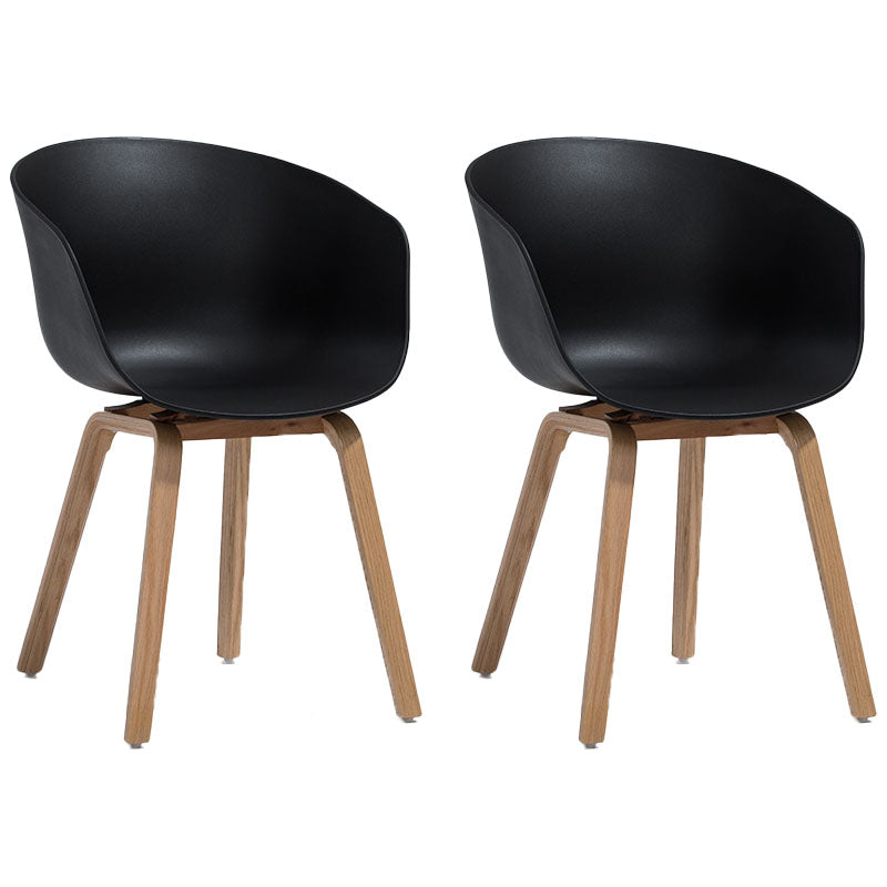 Design minimalista sedia da pranzo in plastica in plastica sedia da pranzo solido