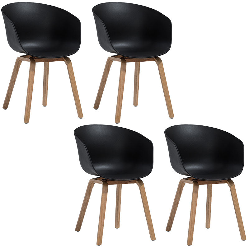 Design minimalista sedia da pranzo in plastica in plastica sedia da pranzo solido
