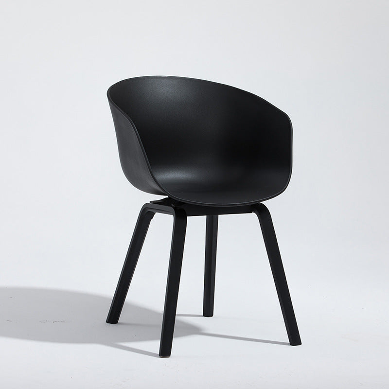 Design minimalista sedia da pranzo in plastica in plastica sedia da pranzo solido
