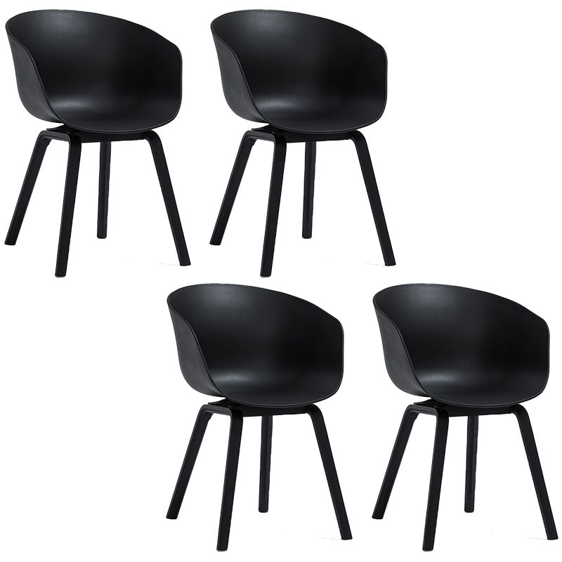 Design minimalista sedia da pranzo in plastica in plastica sedia da pranzo solido