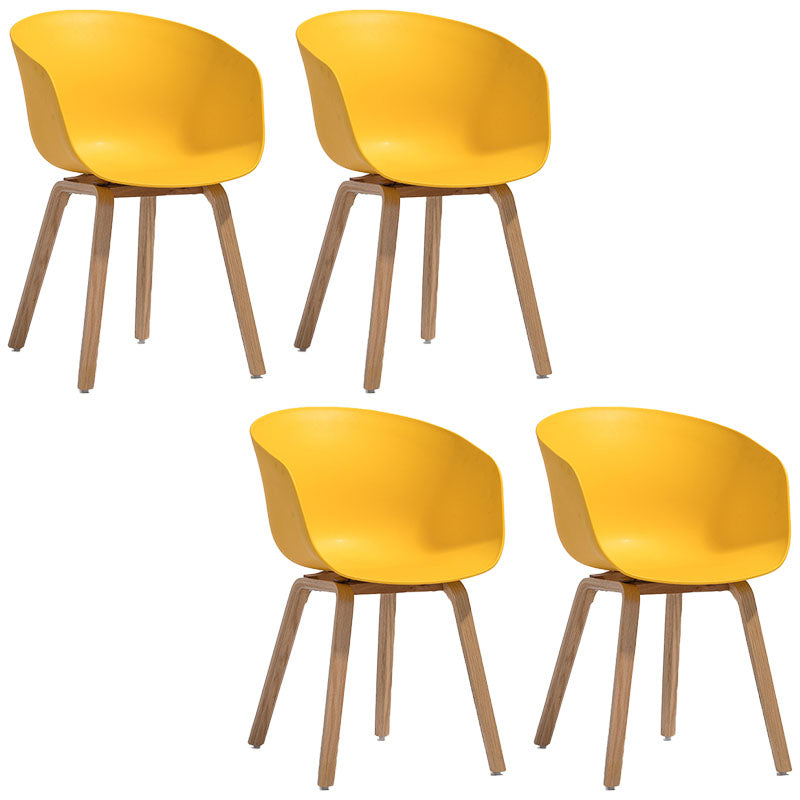 Design minimalista sedia da pranzo in plastica in plastica sedia da pranzo solido