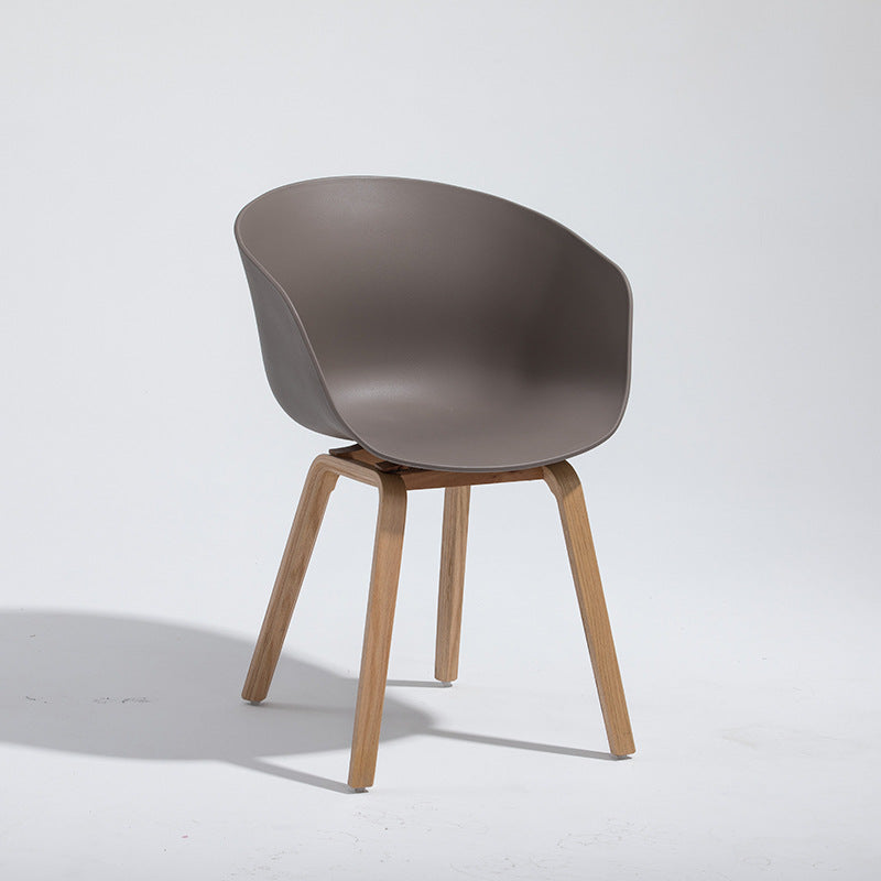Design minimalista sedia da pranzo in plastica in plastica sedia da pranzo solido