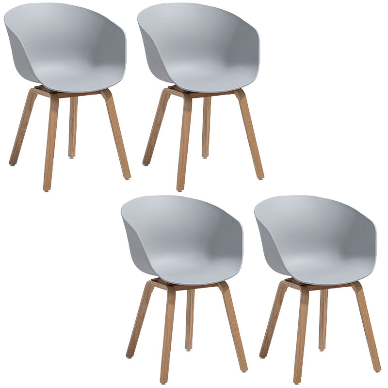 Design minimalista sedia da pranzo in plastica in plastica sedia da pranzo solido