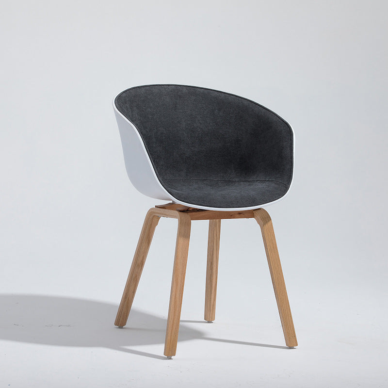 Design minimalista sedia da pranzo in plastica in plastica sedia da pranzo solido