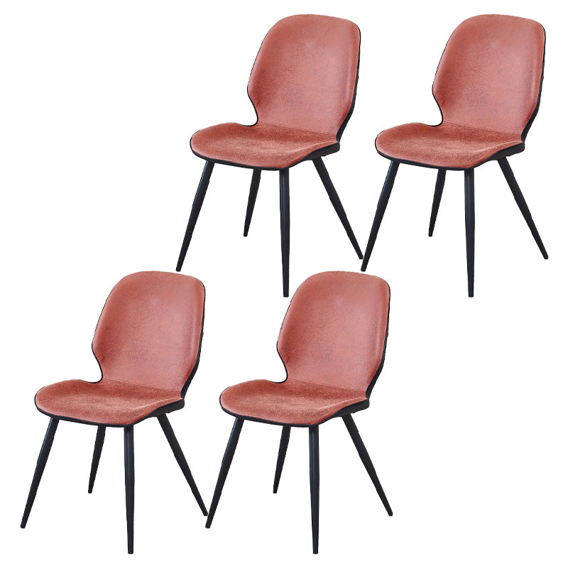 Silla de comedor de metal moderno Silla lateral con respaldo para uso en restaurantes