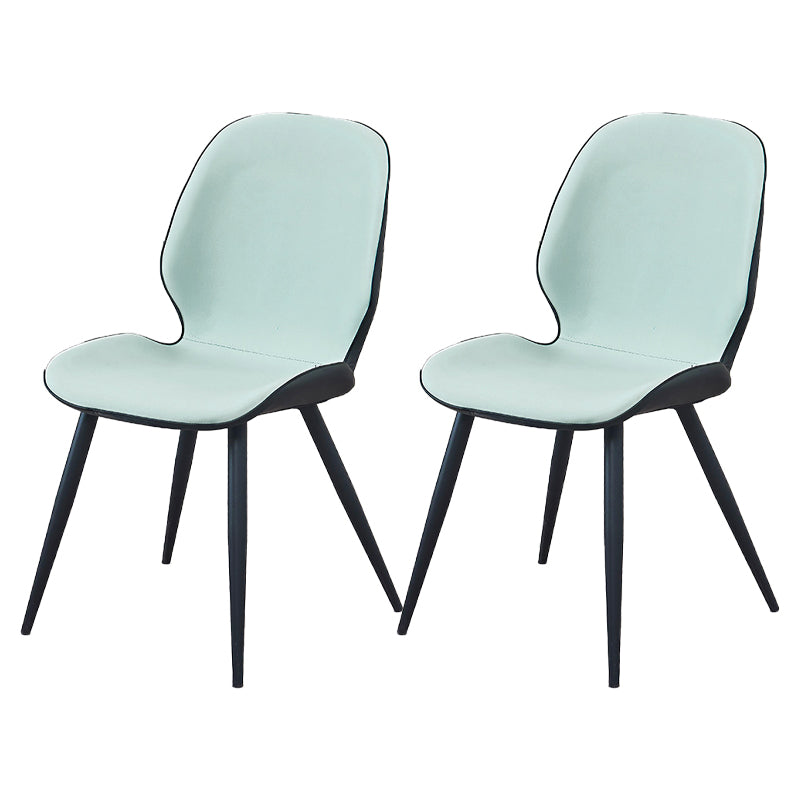 Silla de comedor de metal moderno Silla lateral con respaldo para uso en restaurantes