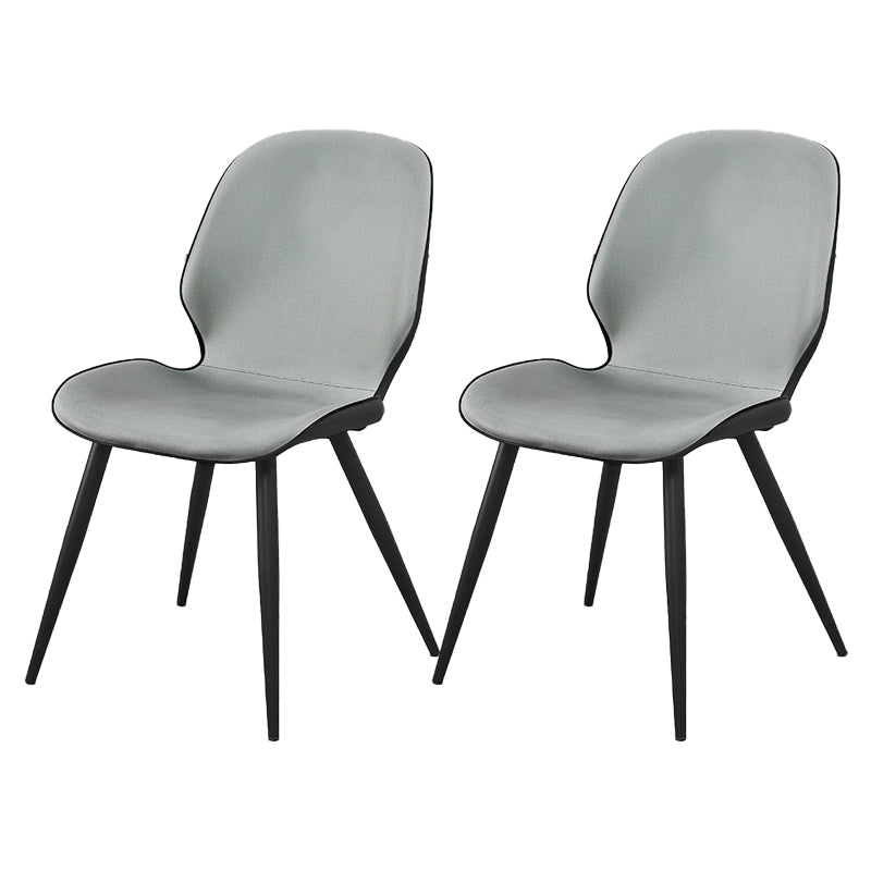 Silla de comedor de metal moderno Silla lateral con respaldo para uso en restaurantes