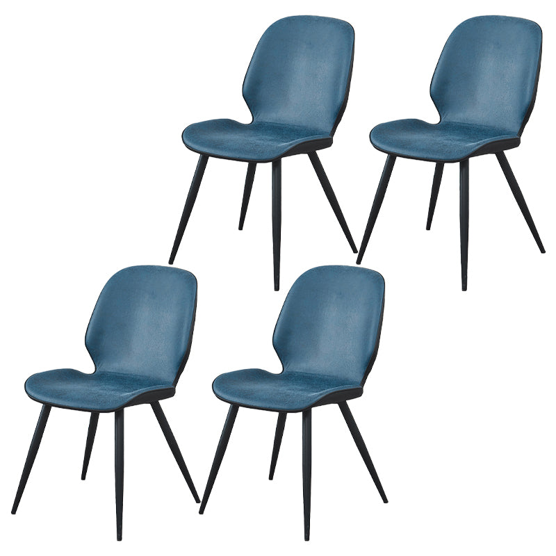 Silla de comedor de metal moderno Silla lateral con respaldo para uso en restaurantes