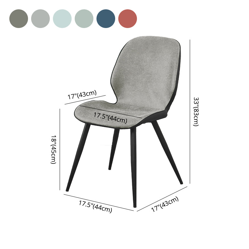 Silla de comedor de metal moderno Silla lateral con respaldo para uso en restaurantes