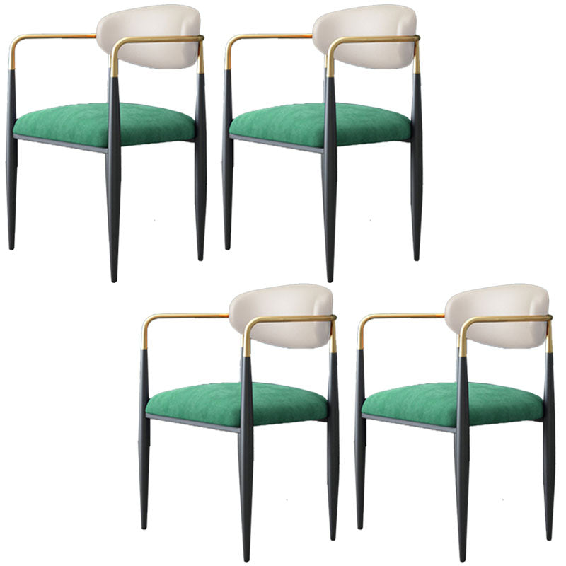 Metal de la cocina del estilo moderno que cena la parte posterior abierta de la silla que cena la silla lateral del brazo