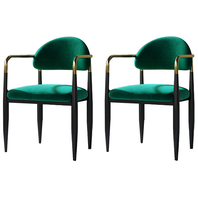 Metal de la cocina del estilo moderno que cena la parte posterior abierta de la silla que cena la silla lateral del brazo