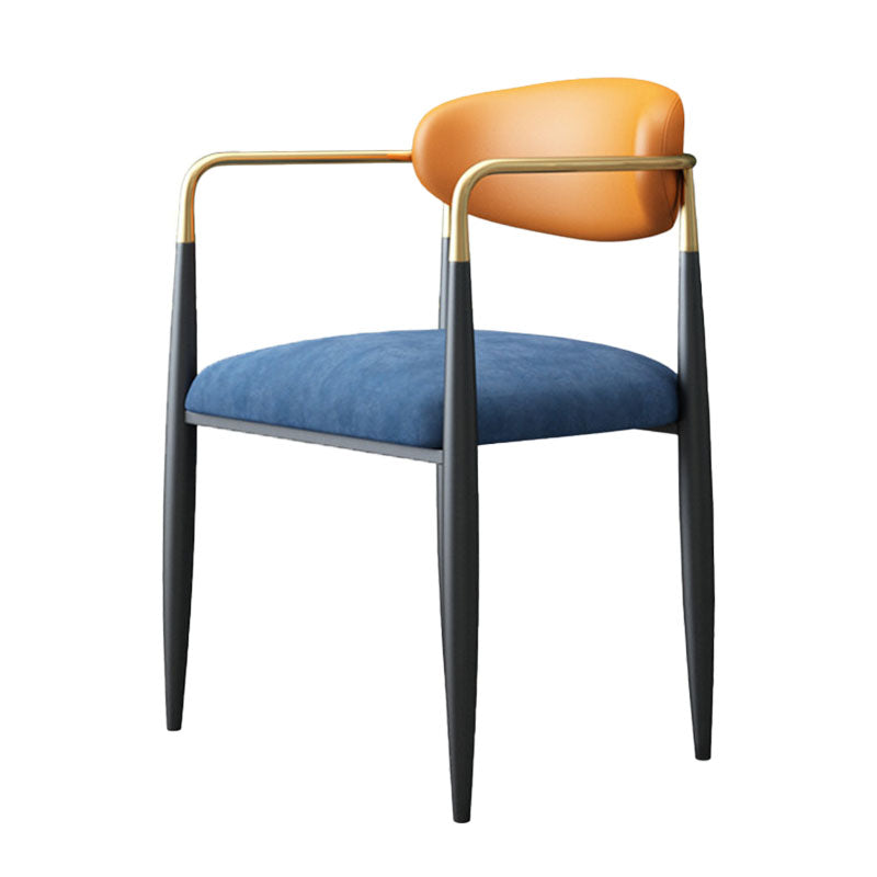 Metal de la cocina del estilo moderno que cena la parte posterior abierta de la silla que cena la silla lateral del brazo
