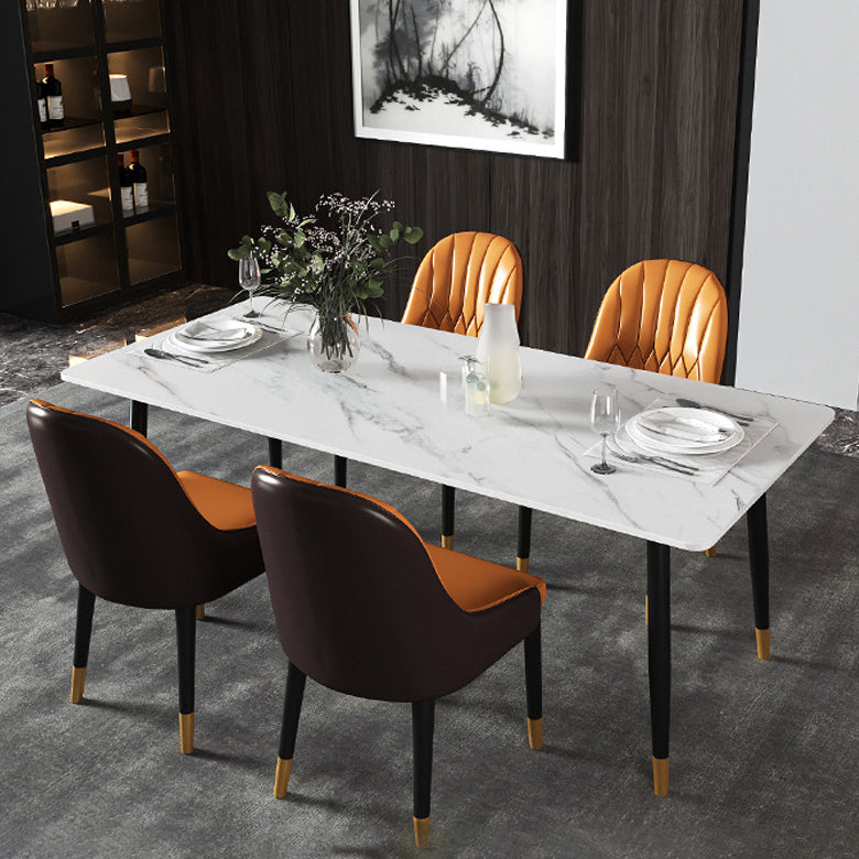 Modern Metal Dining Room Set 1/2/5/7 Pieces Dining Furniture Set