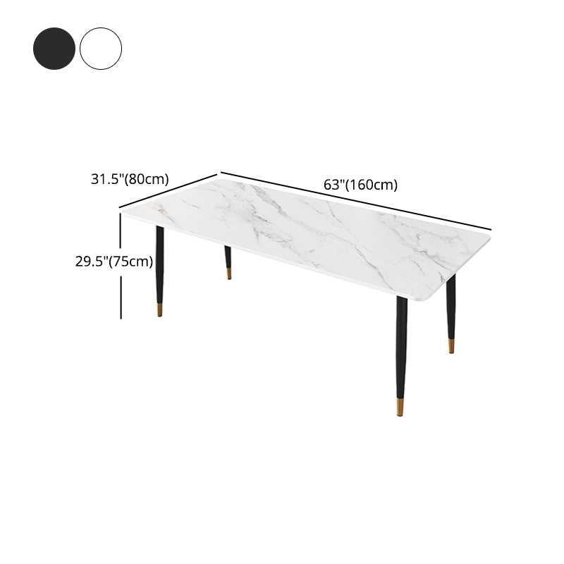 Modern Metal Dining Room Set 1/2/5/7 Pieces Dining Furniture Set