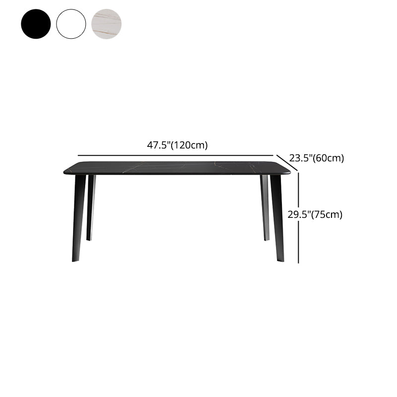 Contemporary 1/2/5/7 Pieces Dining Set Sintered Stone Dining Table