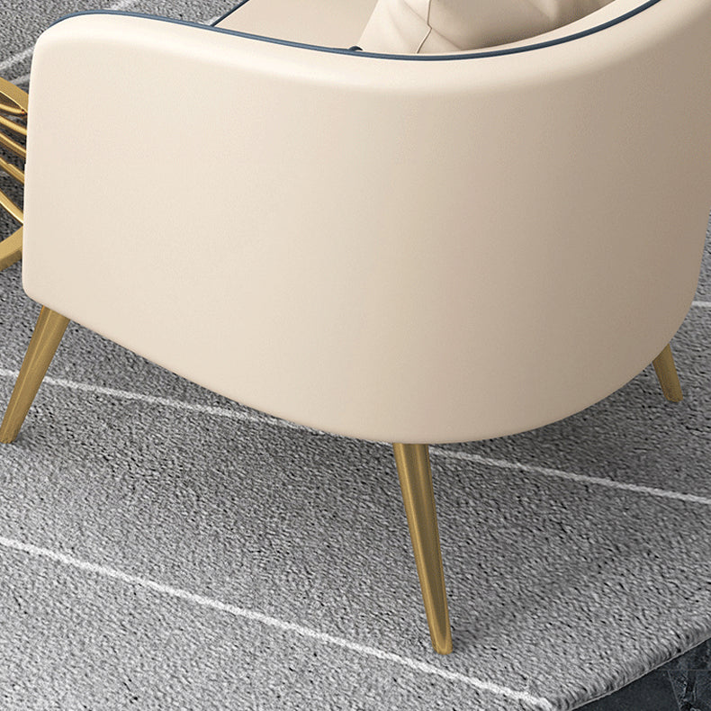 1/5 Pcs Metal Glam Style Dining Room Set with Round Table and Pedestal Base Dining Set