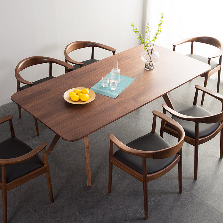 1/2/5/7 Pcs Ash Wood Modern Dining Room Set with Rectangle Table Dining Set