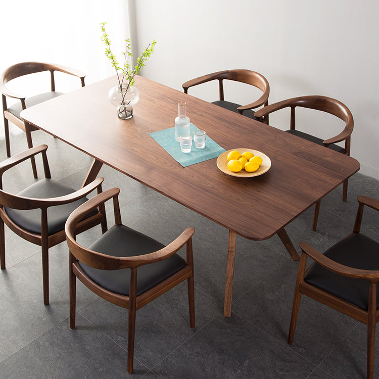 1/2/5/7 Pcs Ash Wood Modern Dining Room Set with Rectangle Table Dining Set