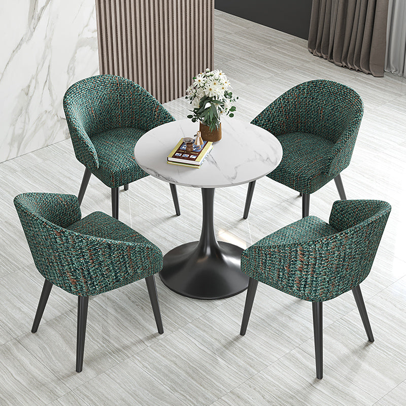 Contemporary 1/5 Pieces Dining Set Sintered Stone Dinette Table Set