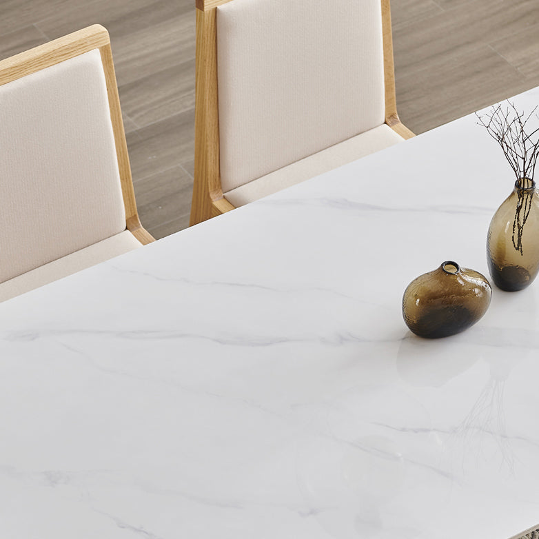 Modern 1/4/5/7 Pieces Dining Set Sintered Stone Top Dining Table Set with Chairs