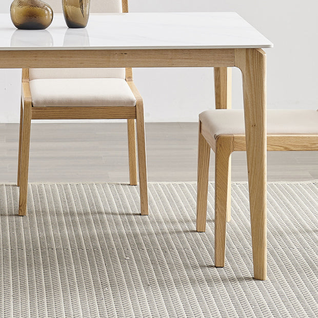 Modern 1/4/5/7 Pieces Dining Set Sintered Stone Top Dining Table Set with Chairs