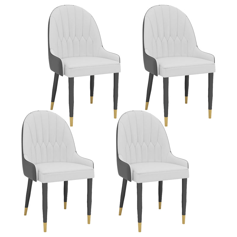 Modern 1/4/5 Pieces Dining Set with Sintered Stone Table and Leather Chairs Dinette Set