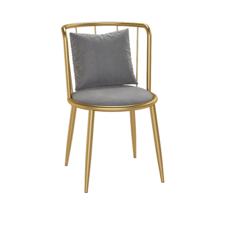 1/3 Pcs Metal Glam Dining Room Set with Round Table and Pedestal Base Dining Set