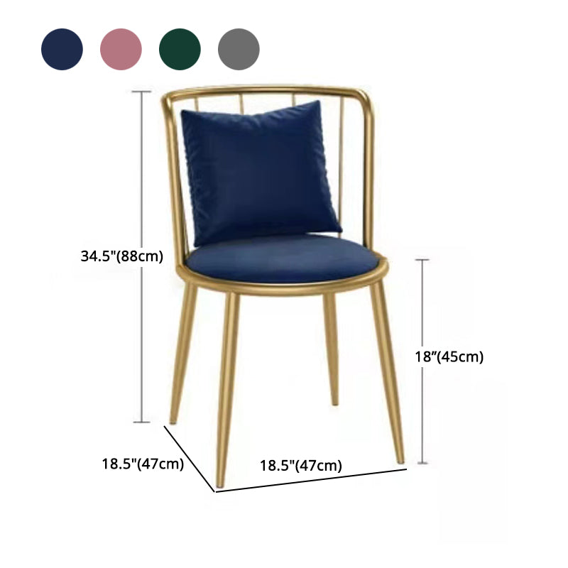 1/3 Pcs Metal Glam Dining Room Set with Round Table and Pedestal Base Dining Set