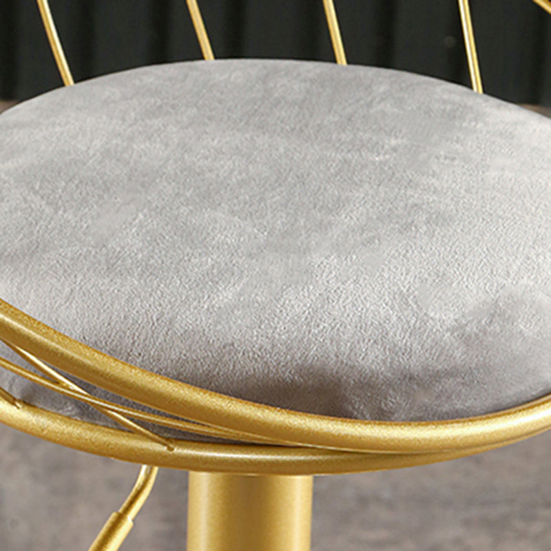 Glam einstellbarer Counter -Stuhl -Stuhl -Rückenlehne -Stuhl mit Fußstütze und Drehgelenk