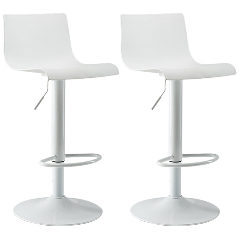 Contemporary Swivel Adjustable Bar Stool Indoor Bar Stool with Low Back