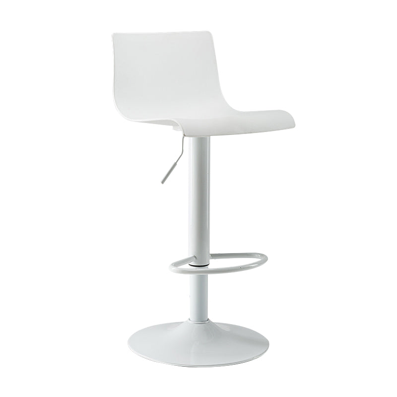 Contemporary Swivel Adjustable Bar Stool Indoor Bar Stool with Low Back